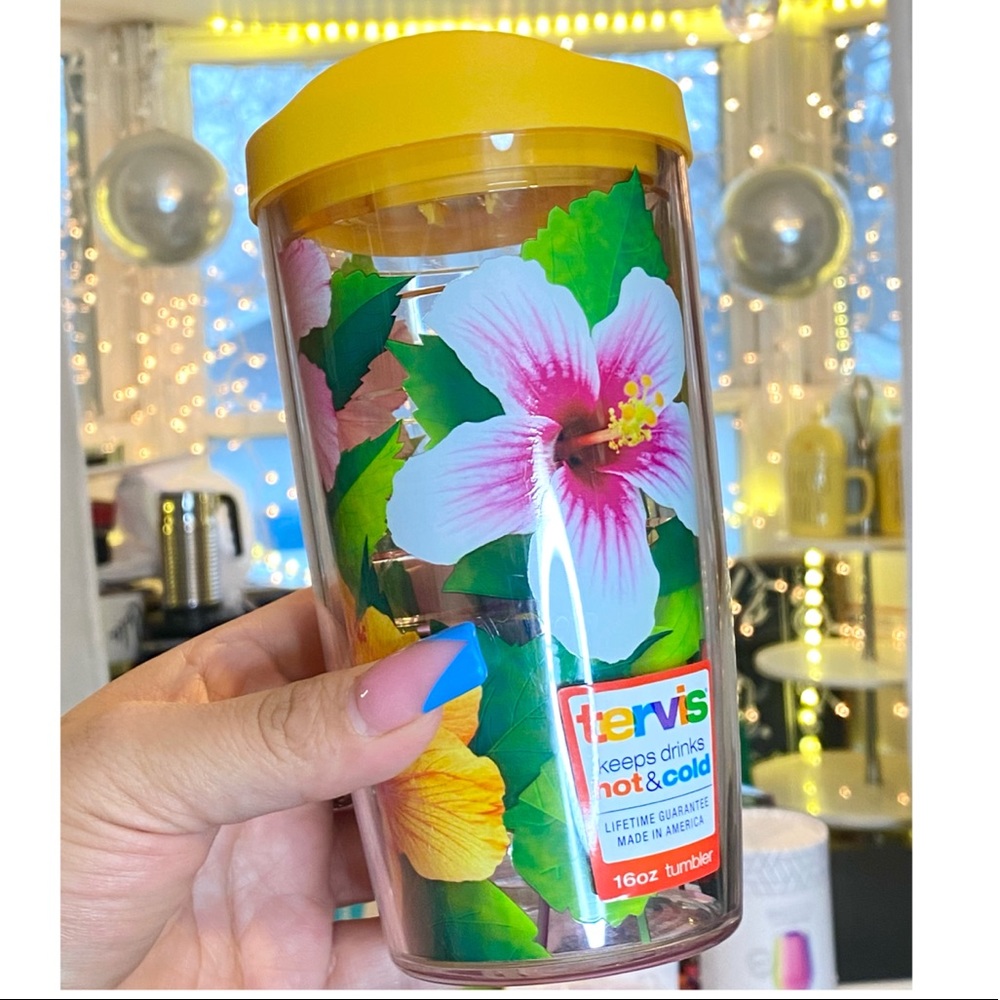 🦖TERVIS WITH FLOWERS 🌸 TUMBLER
